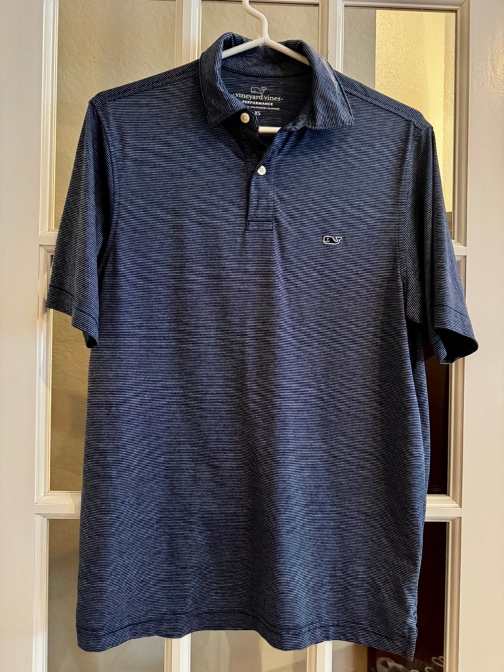 Vineyard Vines Navy Heather Performance Polo